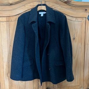 J Crew Peacoat! Dark Grey Size M